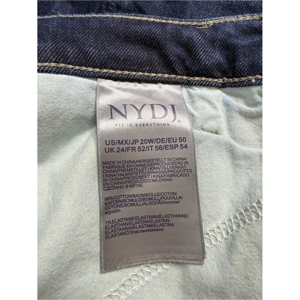 NYDJ Margot Seams Girlfriend Jeans Lift & Tuck Technology Dark Wash Plus Sz 20W - Picture 9 of 15